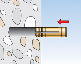 Fischer messing plug MS montage - Doe het zelf, Dhz-proshop